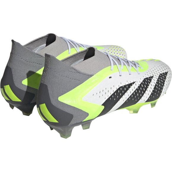 adidas Men’s PREDATOR ACCURACY.1 FG Soccer Cleats White/Green GZ0035 - Picture 2 of 16